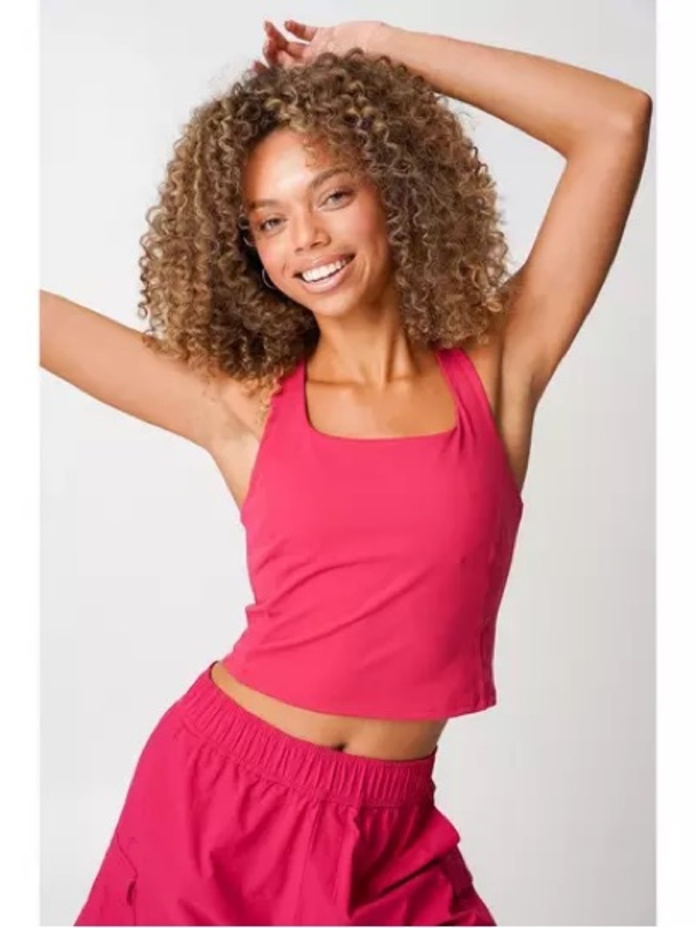 Alder x Chaco Pink Racerback Tank Top, size Large